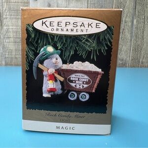 Hallmark Keepsake Ornament Dated 1994 Rock Candy Miner Light Magic Handcrafted